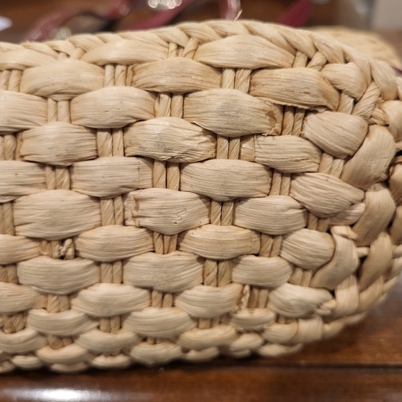 BRIGHTON Woven Straw Shoulder Handbag Purse - Picture 7 of 14